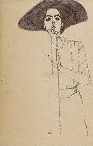 1910 की एक महिला का चित्रण